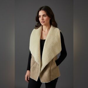 Velvet By Graham & Spencer - Reversible Faux Fur Shearling Vest